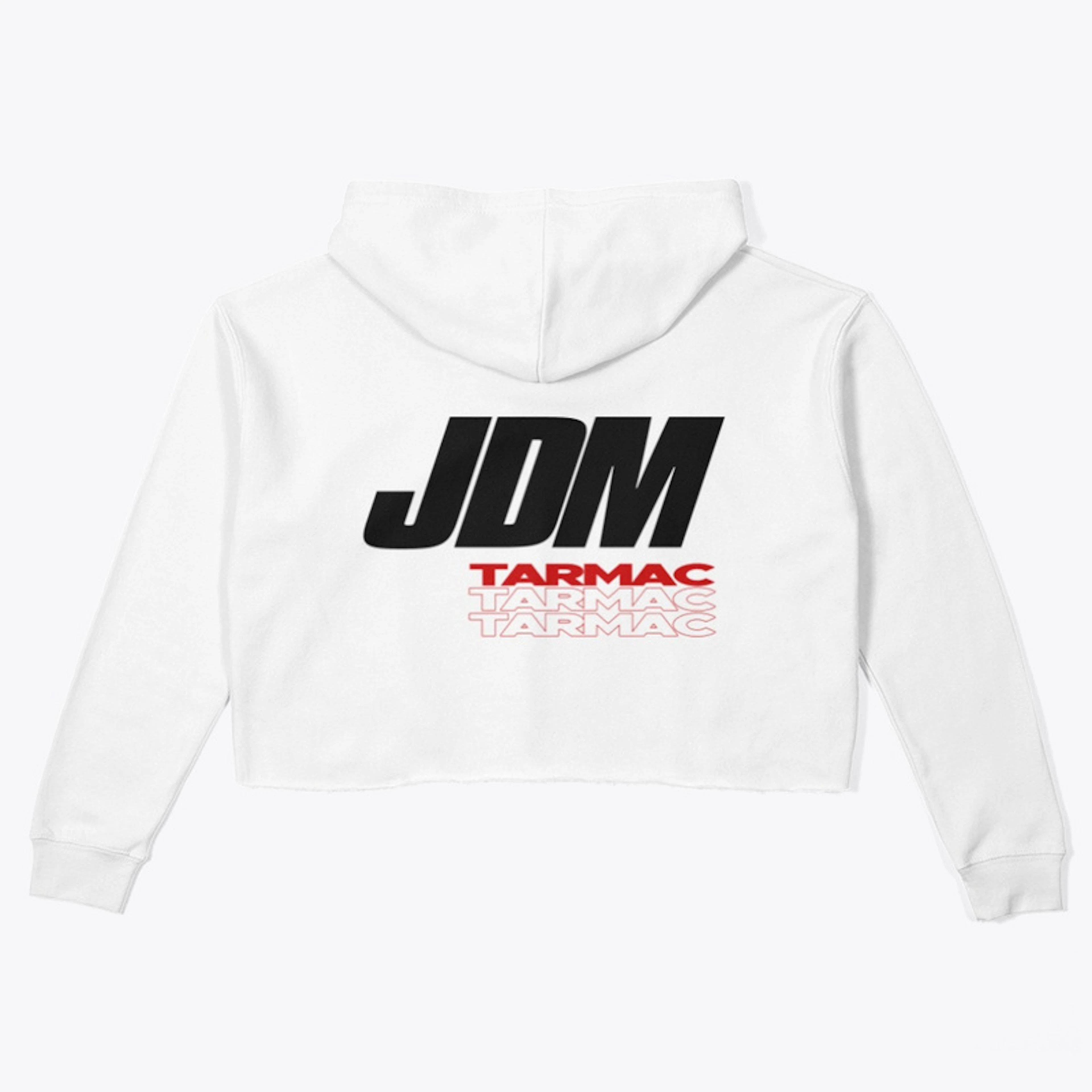 JDMTarmac Crop Hoodie/White